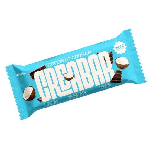 [BRSREHQCOQIBSEIV] Alter Eat Creabar (Coconut Crunch) - Weekly Bundle Pack of 7 | High Protein Coconut Snack Bars | Plant-Based Energy Snack | 1000GM