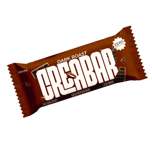 [BRSREHQCOVYRUADF] Alter Eat Creabar (Dark Roast) - Weekly Bundle Pack of 7 | Coffee Infused Protein Snack Bars | Roasted Flavor Energy Bars | 1000GM
