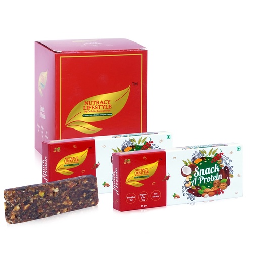 [BRSREBAPCQFQMHY2] Nutracy Lifestyle Energy Bars, Sugar Free, Pack of 10 (35g Each)