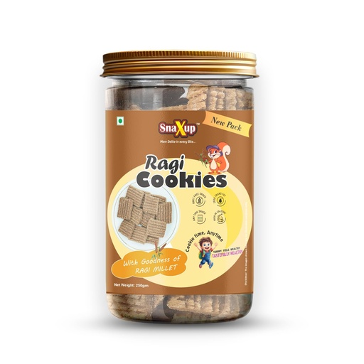 [BRSRAAYQAACGCD3J] Snaxup Millets Ragi Protein Cookies | Whey Protein, Healthy Flax Seeds | Sugar Free Cookies Biscuits (250g, Ragi Cookies)
