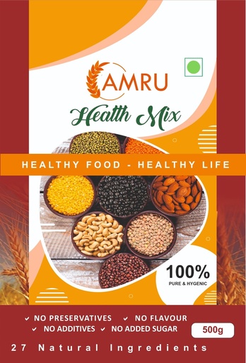 [BRSREYL3PIIGCCA4] AMRU Tamil Organic Health Mix,Bamboo rice Red rice kodo millet etc, immunity booster,no age restriction 2 yrs baby to senior citizens all 27 natural ingredients,zero added sugar,zero preservatives.