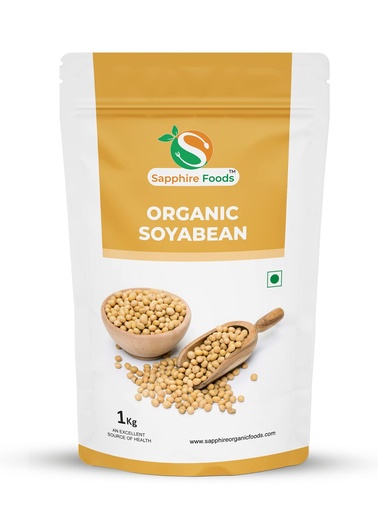 [BRSRM2T4AAMGCEQY] SAPPHIRE FOODS All Natural High Protein Organic Soyabean (1kg), All Natural High Protein Organic Soyabean.