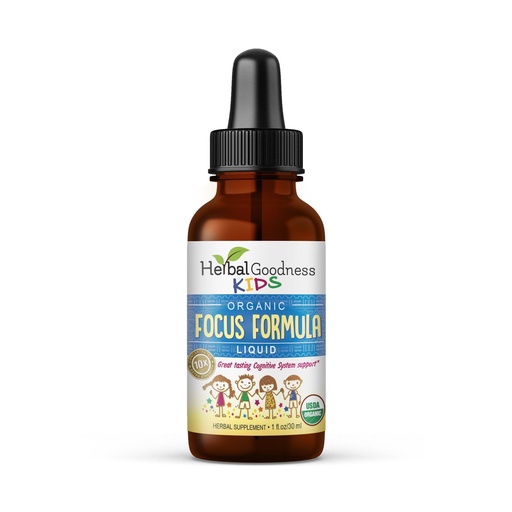 [BRSW2AIYCQARUFYY] Focus and Attention Supplements 1oz - Focus Supplements with Ashwagandha for Kids & Natural Moringa Extract for a Serene and Genius Mind - Non-GMO Focus Vitamins for Kids - Made in USA