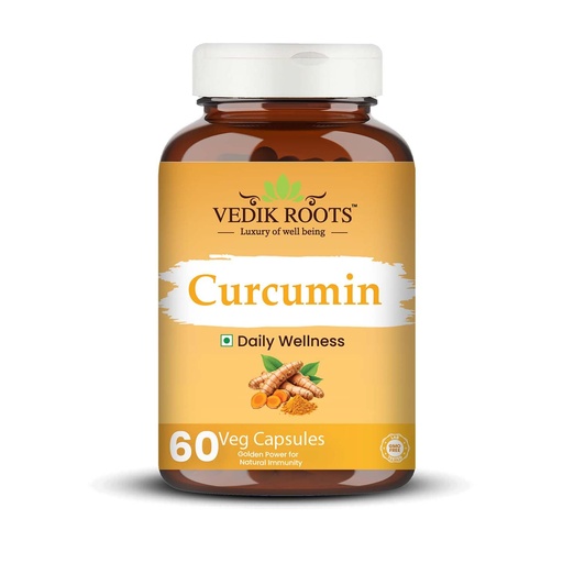 [BRSRE2YROIHGG3Y2] Curcumin Tablets with Piperine and 95% Curcuminoids | Anti-inflammatory Supplement for Adults | Turmeric, Ginger & Black Pepper | 60 Veg Capsules Pack of 1