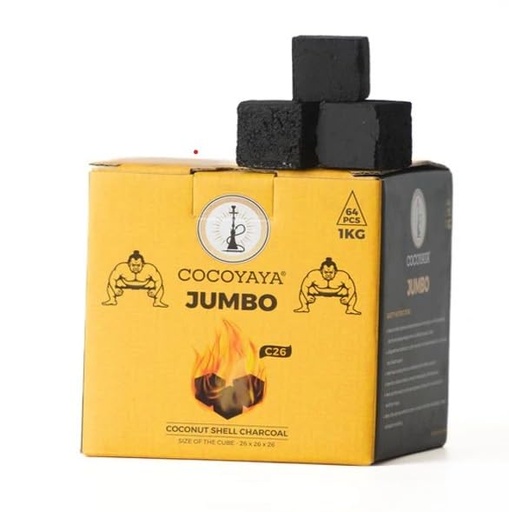 [BRSROAYPB4BAODLF] PUFF SMART Premium 100% Organic and Natural Jumbo Coconut Coal Charcoal for Hookah 1KG (64 Pcs)