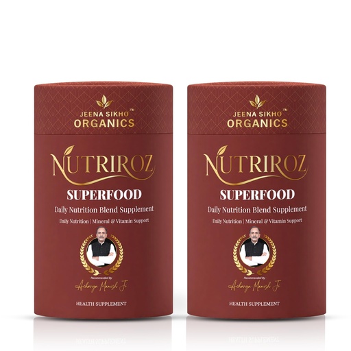 [BRSRYFINCEJRYDQ6] Jeena Sikho Organics Nutriroz Superfood Nutrition Supplement Powder 300g, Pack of 2