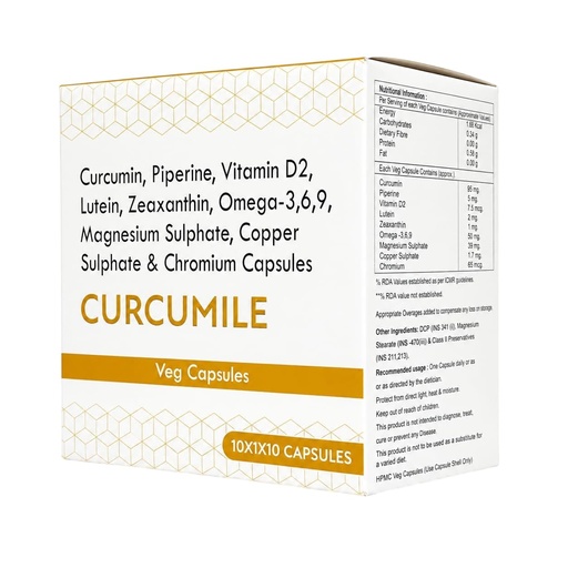 [BRSRYFATCF7RAGTX] Antioxidants Veg Capsules with Curcumin, Omega 3,6,9 and Multivitamins for Adult Male and Female