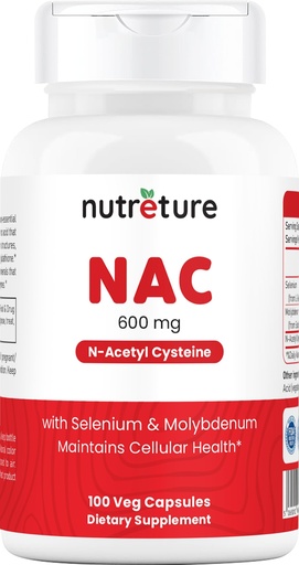 [BRSRMFQEOR7AEFL3] NAC Supplement N-Acetyl Cysteine Liver Supplement with Selenium & Molybdenum for Liver Health | N-Acetyl Cysteine 600 mg 100 Capsules