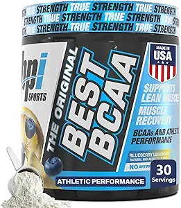 [BRSWKHYRAQCAM3Q2] BPI Sports Best BCAA Powder - Muscle Recovery Support - Branched Chain Amino Acids | Building Blocks of Protein and Muscle - Post Workout Recovery – Hydration - Blueberry Lemonade, 30 Servings
