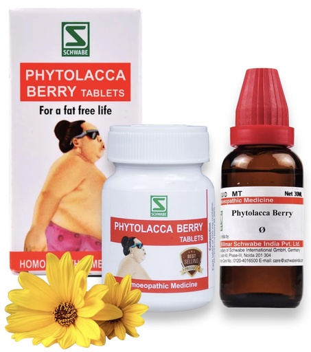 [BRSROBTQPMIROCDX] Willmar Schwabe Phytolacca Berry Tablets & Schwabe Phytolacca Berry Mother Tincture - COMBO PACK - 1 MONTH COURSE