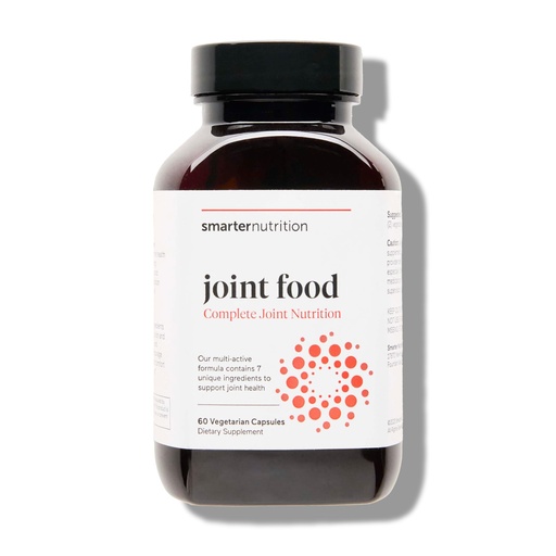 [BRSWGCQPPJ6RMCLH] SMARTERNUTRITION Joint Food - Nourishing Support for Joint Comfort, Lubrication, Mobility with Collagen Type II, CMO, Lipase, MSM, Vitamin C, Turmeric, Bromelain - 60 Count - 30-Day Supply