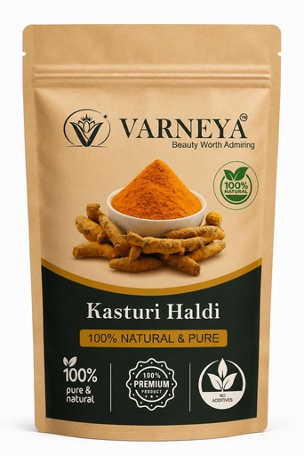 [BRSRYZYKBAPGMDYU] Naturals Kasturi Haldi 100g| Wild Turmeric (Curcuma Aromatica) | Pure Organic Raw Herbal | Premium Quality
