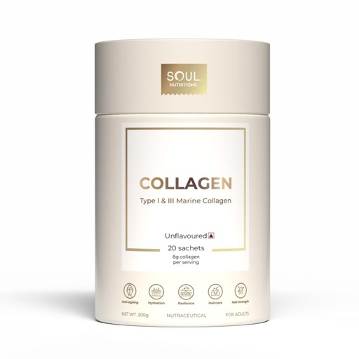[BRSRABQTOEAWM2DF] 100% Pure Marine Collagen - Type I & III Peptides, 8g Unflavored, Sugar-Free, Preservative-Free, Dairy-Free, GMO-Free, Perfect for Drinks & Smoothies