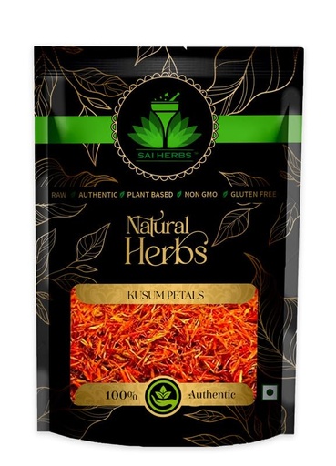 [BRSW2BQRDFYRUAAV] SAI HERBS Kusum Flower | Phool Kusum | Carthamus Tinctorius Linn | Schleichera oleosa | Safflower | Pure & Natural | 250g