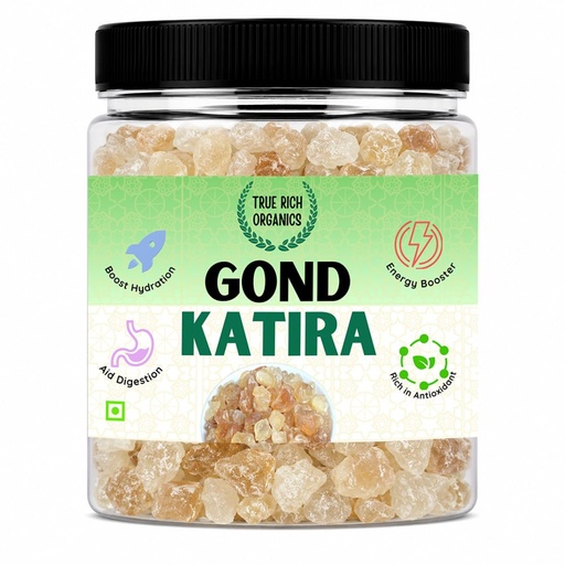 [BRSRYEIKCAPRMYLP] True Rich Organics Gond Katira 150G | Tragacanth Gum | Cooling Ingredient | Premium Edible Gum | Premium Quality