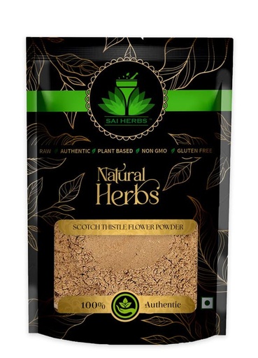 [BRSRGCDQAR5BQDI7] SAI HERBS Scotch Thistle Flower Powder | Pure & Natural | 250g