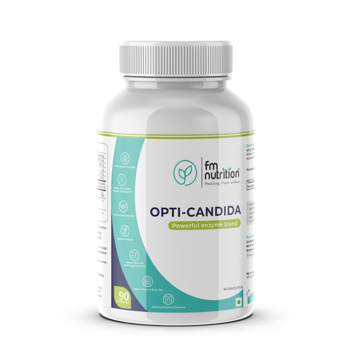 [BRSRAAAHCUIBQDTL] Opti‑Candida 90 Veg Capsules – Powerful Enzyme Blend for Gut, Biofilm & Yeast Support