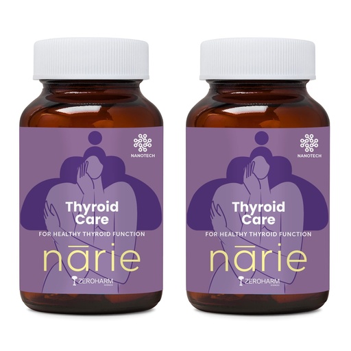 [BRSROCYOC4DQYH33] ZEROHARM Narie Thyroid Supplement | With Ashwagandha, Guggul & Kachnar for Women | Supports Energy, Metabolism, Mood, Thyroid Health (TSH, T3, T4 Levels) & Weight Management | 120 Nano Tablets