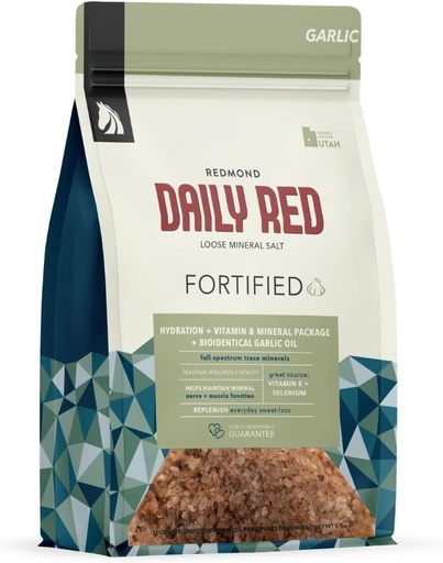 [BRSRAZYHBF5QKYLO] Daily Red Fortified w/Garlic - Horse Vitamin & Mineral Supplement 5 lb Pouch