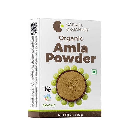[BRSWGAAZPIGWCGQU] CARMEL ORGANICS Amla Fruit Powder 340 Grams