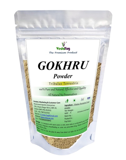 [BRSRMFADOQOWYE36] Gokhru Powder (200g) | Pure Chhota Gokshura (Tribulus Terrestris) | Natural Ayurvedic Herb for Urinary Wellness, Kidney Detox & Men's Vitality | गोखरू पाउडर | Inhouse Lab Tested