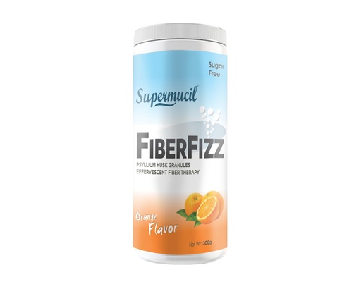 [BRSRAYAHOUBAKEQ4] FiberFizz: Psyllium (Sat Isabgol) Effervescent: 300 Gms Orange Flavor: Sugar Free