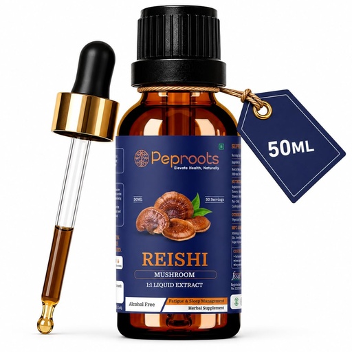 [BRSREAA2BYIQM3AY] Reishi Mushroom Supplement | Liquid Extract for Heart Health, Stress Relief & Immune Support | Natural Herbal Superfood Tonic – Alcohol Free