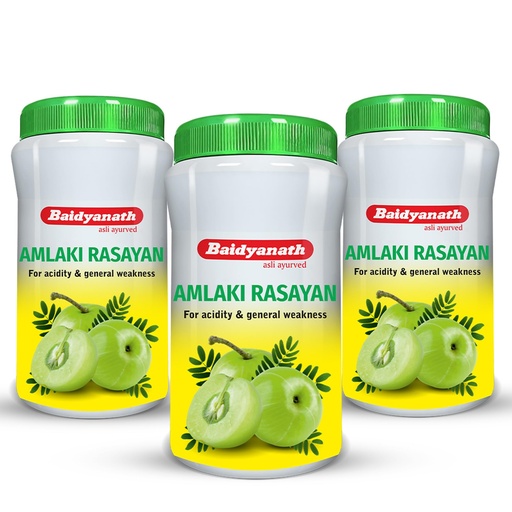 [BRSREGL4OUJQMC3H] Baidyanath Amlaki Rasayan - Ayurvedic Supplement | For Acidity, Digestion, General Weakness, Energy & Hair Strength | Boosts Energy and Promotes Digestive Comfort 120g - Pack of 3