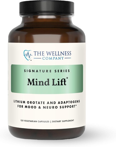 [BRSRAAALOIHAIH3B] Mind Lift - Mood Boost, Mental Focus, Cognitive Defense - Lithium, GABA, DHA L-Phenylalanine | 120ct (2 Month Supply)