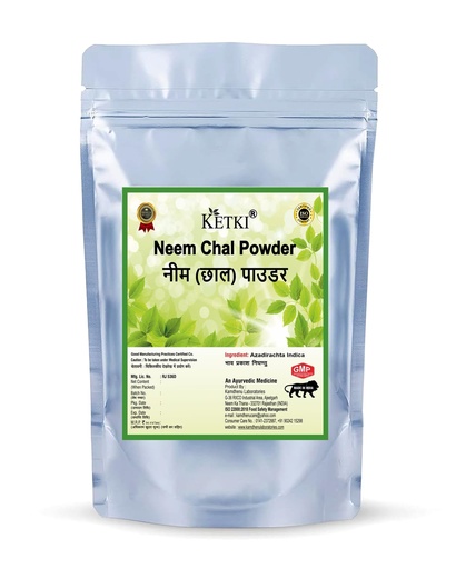 [BRSW2CA3BUNGAF3L] Ketki Neem Bark Powder, 100 grams, Pack of 1 | Azadirachta Indica | Neem Chaal Powder| Nimbaka