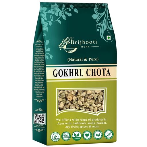 [BRSRAAD4A4CBAALJ] Brijbooti Gokhru Chota 200 Gram - Gokshura - Tribulus Terrestris Seeds - Small Caltrops - Gokhru Seeds | FSSAI, GMP, ISO Certified