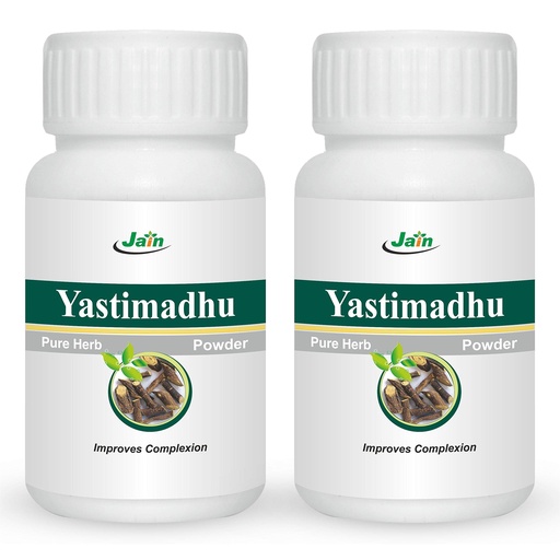 [BRSWIALROUNBACL2] Jain Yashtimadhu Powder licorice root powder 200g, (Pack of 2), Natural