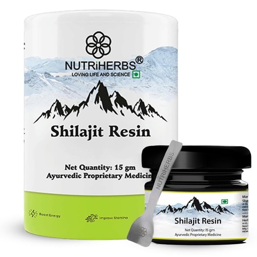 [BRSRMAAHOIIWEYL5] NUTRI HERBS Pure Himalayan Shilajit Resin - Boost Stamina & Performance, Ayurvedic Immunity Booster, Support Bone & Joint Health, Rich In Fulvic Acid, Lab Tested Supplement, For Men & Women