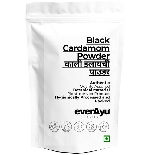 [BRSRGAYEOEBAYYDJ] Black Cardamom Powder 50gm – Kali Elaichi Powder (Amomum subulatum) | Pure Large Cardamom Spice Powder | Natural Aromatic Masala | 50gm