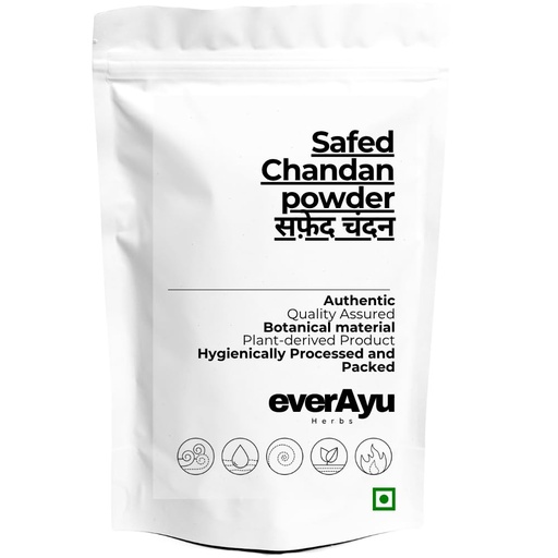 [BRSRGAQ3OF7BQAY4] Safed Chandan Powder 100gm – White Sandalwood Powder | Pterocarpus santalinus |