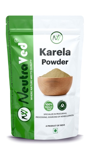 [BRSW2BAFOYNRSELH] NeutraVed Karela Powder (200g) | Pure Bitter Melon Powder for Healthy Metabolism & Glucose Balance | Sun-Dried Bitter Gourd (Momordica Charantia) for Blood Purification & Liver Detox | Edible Grade Raw Herb