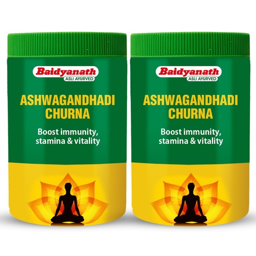 [BRSWKHD2BR7BKCL2] Baidyanath Ashwagandhadi Churna - Made with Ayurvedic Herbs to Combat General Debility - 100g (Pack of 2)