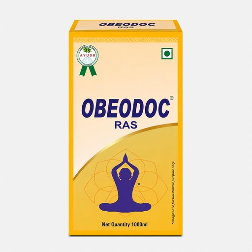 [BRSRYEIKCJ6WEAA6] OBEODOC Ras | Ayurvedic Herbal Weight Management Support | Guggul, Green Tea, Garlic, Aloe & Kokum | 1000 ml