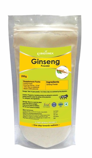 [BRSWGZY2AUORMDTF] Biotrex Nutraceuticals Ginseng Herbal Powder - 200gram