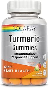 [BRSW2Y34DECWEDTV] SOLARAY Turmeric Gummies w/Ginger | Healthy Heart & Inflammation Response Support | Vegan, Gluten Free | 30 Serv, 60 Ct
