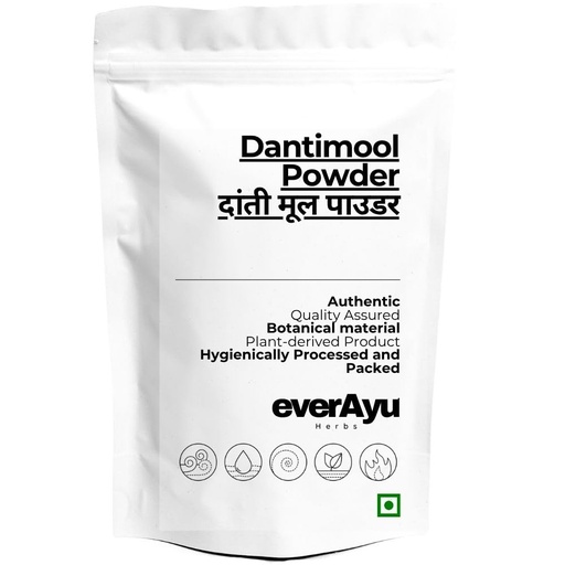[BRSRGAYHAABRSEI3] Dantimool Powder 50gm | Danti Mool Churna | Hakum | Wild Castor Root Powder | Natural Herbal Root | 50gm Pack