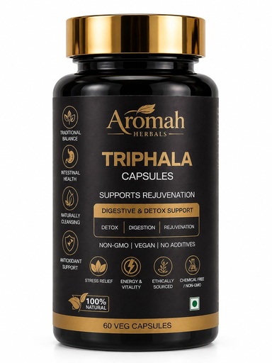 [BRSRYFAOOUFG2AA7] Triphala 60 Capsules - Herbal Wellness Supplement Pack of -1