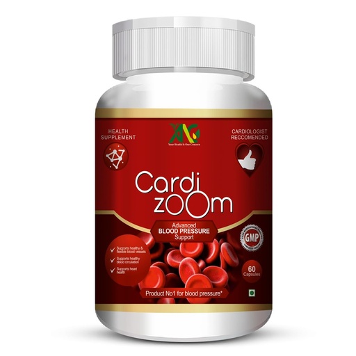 [BRSREYYHPJ6QOALZ] ANC Cardizoom with Arjuna Extract & Moringa Extract Heart Health Supplement Veg (60 Capsules) for Men & Women (Pack of 2)