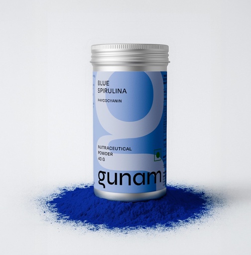 [BRSRAYL4CAIG2EIZ] Gunam Blue Spirulina Powder (60 Servings) | Superfood Powder with Phycocyanin, Amino Acids, and Iron | Antioxidant & Anti-Inflammatory | Supports Immunity, Gut & Skin Health