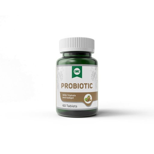 [BRSROBD3CENAKDYV] IMC Probiotic 60 Tablets | With Triphala and Isabgol | Enriched with Isabgol husk, Amla ext, Harad ext, Beheda ext.