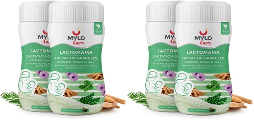 [BRSRYFLQAAFRO236] Mylo Lactomama Lactation Granules (Elaichi Flavour, 300 g (Pack of 4))