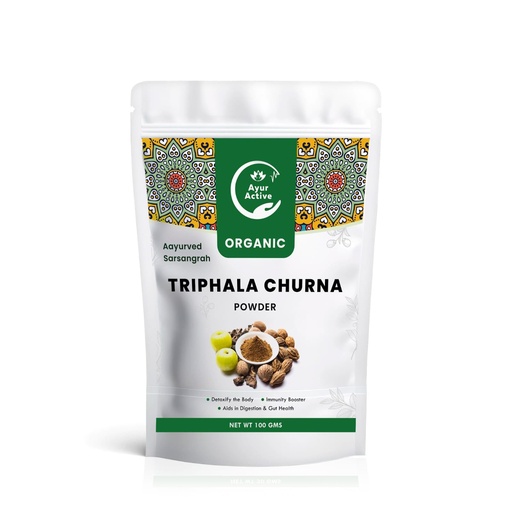 [BRSREZQCC5YBM3IZ] Triphala Powder - 100% Organic Ayurvedic Supplement,100 G
