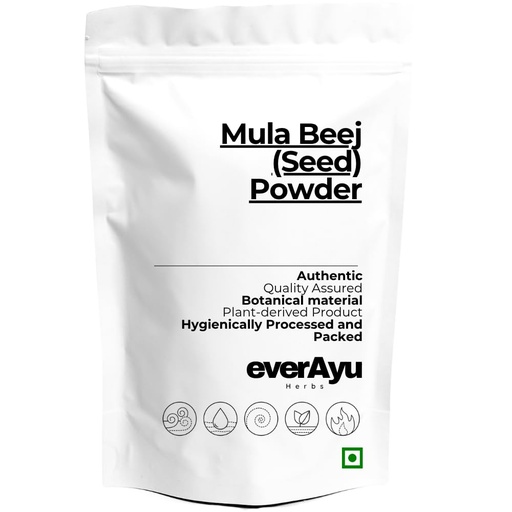 [BRSRGAD4CVYWE3LL] Mula Beej (Seed) Powder 50gm – Edible Radish Seed Powder | Beej Mooli | Raphanus sativus | 50gm