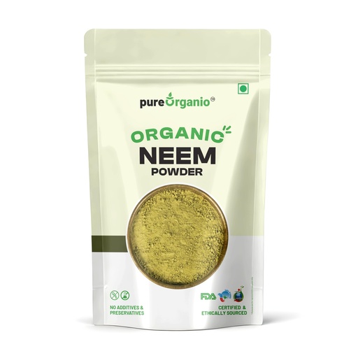 [BRSREBDRBAFRQC3Z] Pure Organio Organic Neem Powder | Azadirachta Indica | Vembu/Veppa Powder India Organic NPOP Certified (100 Gm)