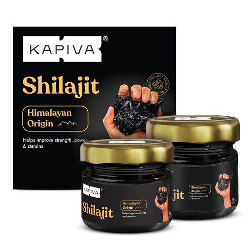 [BRSRE2YQOYPWYG34] Kapiva Shilajit 40 Grams + Shilajit 20 Grams (60 Grams)
